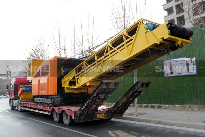 顛覆傳統(tǒng)裝車(chē)方式，山美履帶式取料機(jī)助您實(shí)現(xiàn)降本增效、節(jié)能減排！