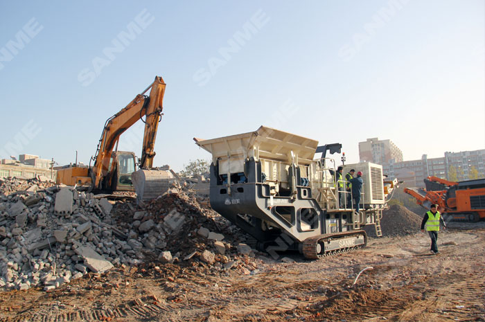 哪個(gè)移動(dòng)破碎站廠家好？看山美的！PP系列